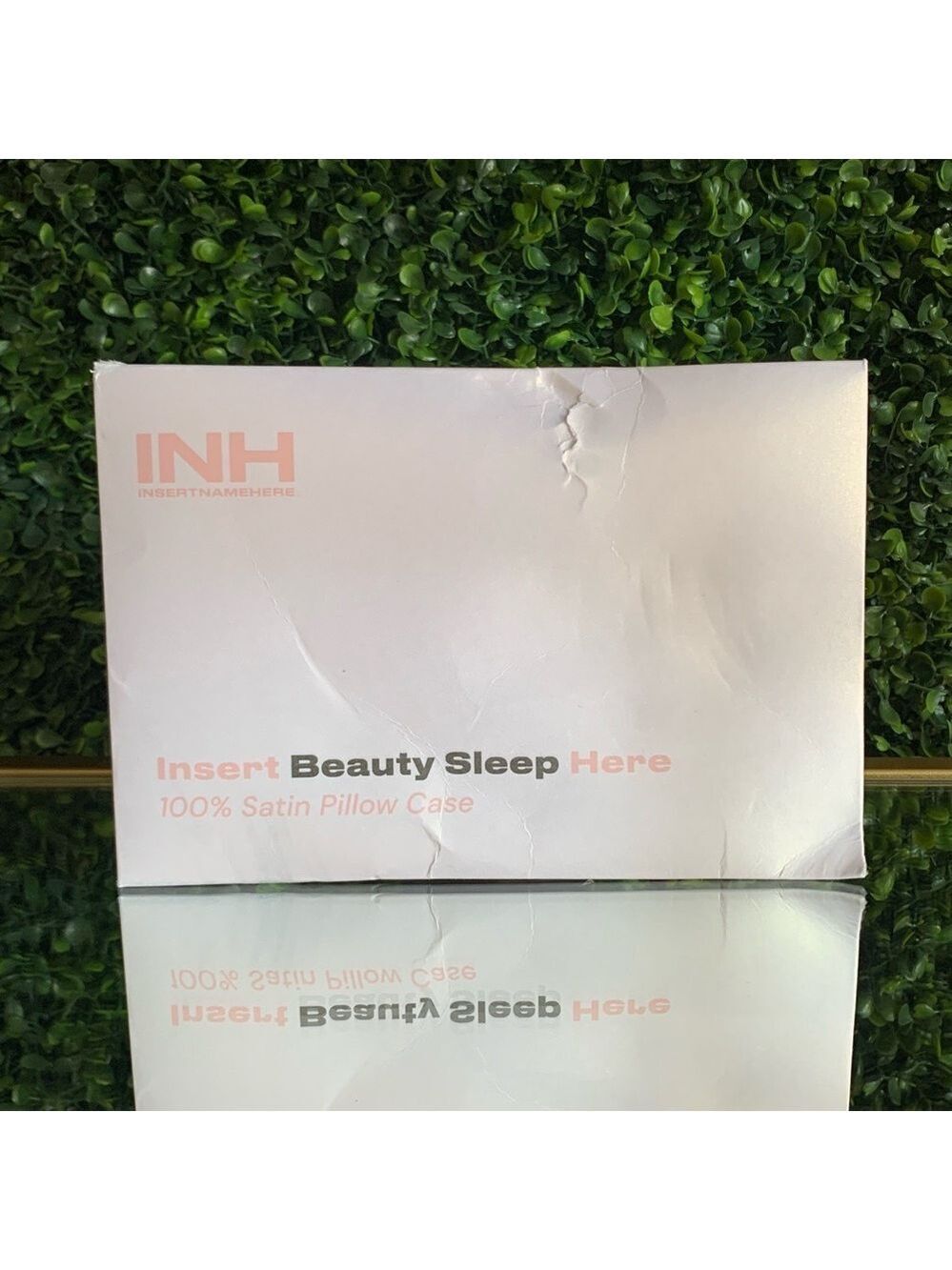 Insert Name Here INH 100% Satin Pillowcase | NEW | Ivory Premium Pillowcase - Picture 13 of 14